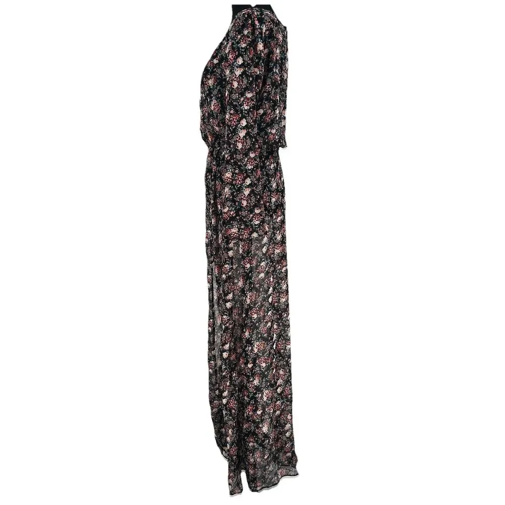 Zara Archive Moody Floral Front Slit Maxi Medium - Picture 5 of 12